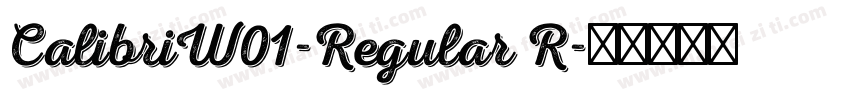 CalibriW01-Regular R字体转换